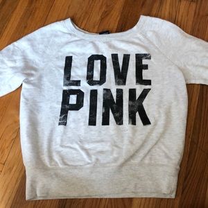 Pink crew neck
